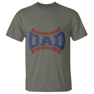 Proud Baseball Dad T Shirt Game Day Gift For Him TS12 Military Green Print Your Wear