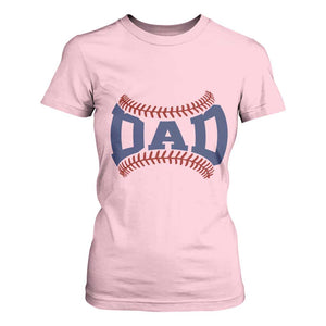 Proud Baseball Dad T Shirt For Women Game Day Gift For Him TS12 Light Pink Print Your Wear