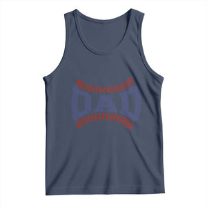 Proud Baseball Dad Tank Top Game Day Gift For Him TS12 Navy Print Your Wear