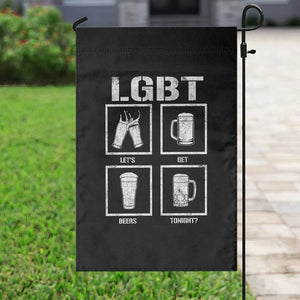 LGBT Let's Get Beers Tonight Garden Flag Funny Beer Drinking TS12 Print Your Wear