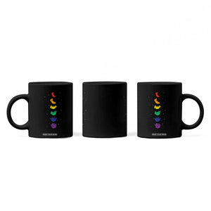 Funny Purride Cats In Space Rainbow Coffee Mug LGBQT Pride Feline Space