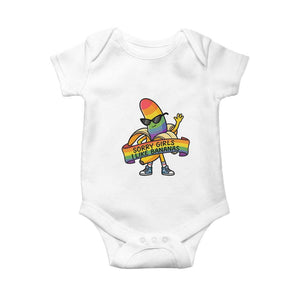 Sorry Girls I Like Bananas Baby Onesie Funny LGBTQ Graphic TS12 White Print Your Wear