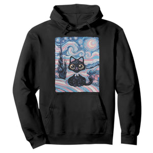 Funny Transgender Cat Starry Night Hoodie LGBTQ Pride Support Gift