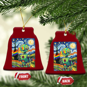 Funny Rainbow Starry Night Robot Pride Ceramic Ornament LGBTQ Geeky Gift TS12 Print Your Wear