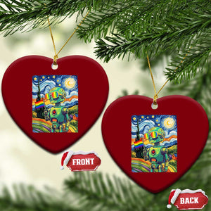 Funny Rainbow Starry Night Robot Pride Ceramic Ornament LGBTQ Geeky Gift TS12 Print Your Wear