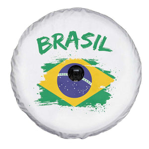 Vintage Brasil Flag Spare Tire Cover Brazilian Heritage Pride