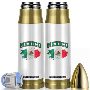 Retro Vintage Mexico Flag Bullet Tumbler Mexican Pride Gift