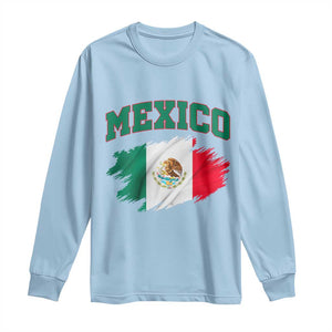Retro Vintage Mexico Flag Long Sleeve Shirt Mexican Pride Gift