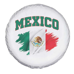 Retro Vintage Mexico Flag Spare Tire Cover Mexican Pride Gift