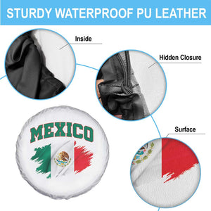 Retro Vintage Mexico Flag Spare Tire Cover Mexican Pride Gift