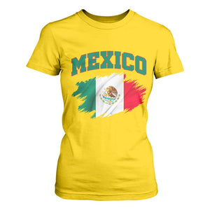 Retro Vintage Mexico Flag T Shirt For Women Mexican Pride Gift