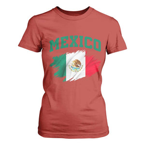 Retro Vintage Mexico Flag T Shirt For Women Mexican Pride Gift