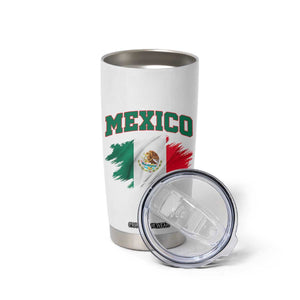 Retro Vintage Mexico Flag Tumbler Cup Mexican Pride Gift