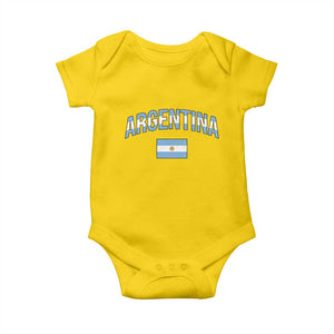 Throwback Argentina Pride Baby Onesie Vintage Flag Heritage Gift