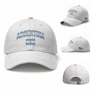 Throwback Argentina Pride Baseball Cap Vintage Flag Heritage Gift