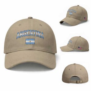 Throwback Argentina Pride Baseball Cap Vintage Flag Heritage Gift