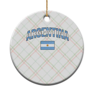 Throwback Argentina Pride Ceramic Ornament Vintage Flag Heritage Gift