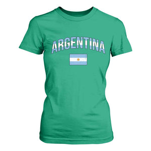 Throwback Argentina Pride T Shirt For Women Vintage Flag Heritage Gift