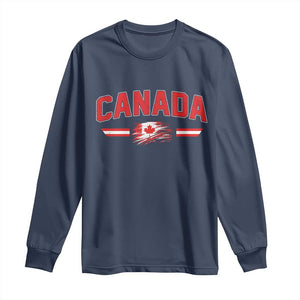 Vintage Canada Flag Long Sleeve Shirt Maple Leaf Heritage Gift