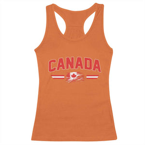 Vintage Canada Flag Racerback Tank Top Maple Leaf Heritage Gift