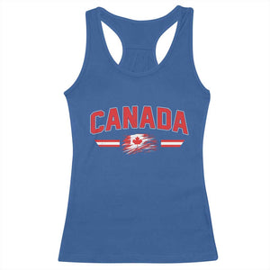 Vintage Canada Flag Racerback Tank Top Maple Leaf Heritage Gift
