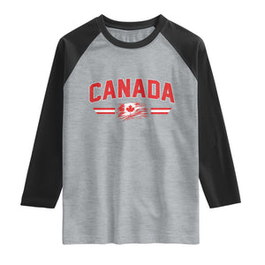 Vintage Canada Flag Raglan Shirt Maple Leaf Heritage Gift