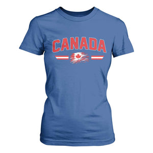 Vintage Canada Flag T Shirt For Women Maple Leaf Heritage Gift