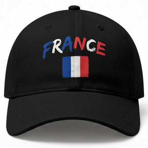 Vintage France Flag French Heritage Graphic Baseball Cap