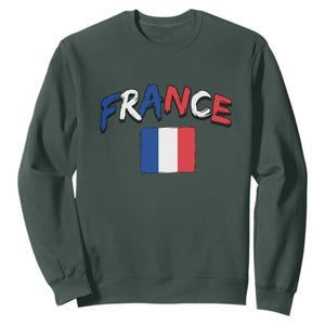 Vintage France Flag French Heritage Graphic Sweatshirt