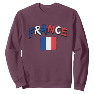 Vintage France Flag French Heritage Graphic Sweatshirt