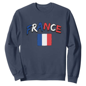 Vintage France Flag French Heritage Graphic Sweatshirt