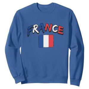 Vintage France Flag French Heritage Graphic Sweatshirt