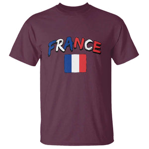 Vintage France Flag French Heritage Graphic T Shirt