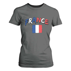 Vintage France Flag French Heritage Graphic T Shirt For Women