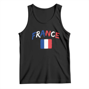 Vintage France Flag French Heritage Graphic Tank Top