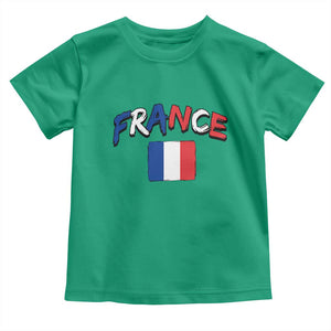 Vintage France Flag French Heritage Graphic Toddler T Shirt