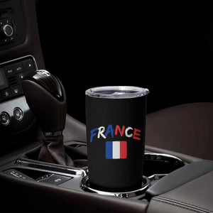 Vintage France Flag French Heritage Graphic Tumbler Cup