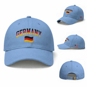 Vintage Germany Flag Baseball Cap Black Red Gold German Heritage Gift