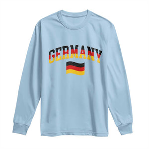 Vintage Germany Flag Long Sleeve Shirt Black Red Gold German Heritage Gift