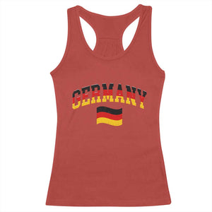 Vintage Germany Flag Racerback Tank Top Black Red Gold German Heritage Gift