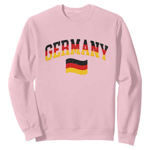 Vintage Germany Flag Sweatshirt Black Red Gold German Heritage Gift