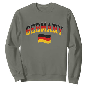 Vintage Germany Flag Sweatshirt Black Red Gold German Heritage Gift
