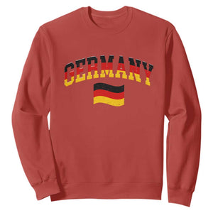 Vintage Germany Flag Sweatshirt Black Red Gold German Heritage Gift