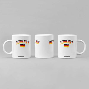 Vintage Germany Flag Coffee Mug Black Red Gold German Heritage Gift