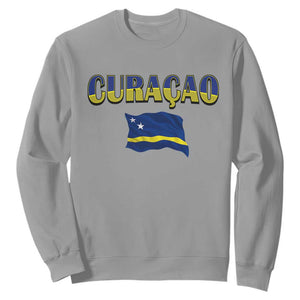 Vintage Curacao Flag Sweatshirt Dutch Caribbean Heritage Gift