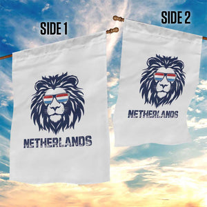Cool Dutch Lion With Sunglasses Garden Flag Netherlands Pride Gift