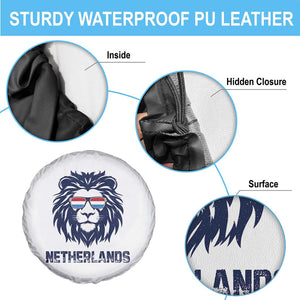 Cool Dutch Lion With Sunglasses Spare Tire Cover Netherlands Pride Gift