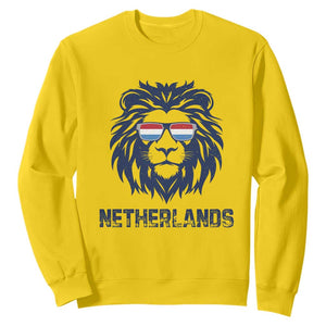 Cool Dutch Lion With Sunglasses Sweatshirt Netherlands Pride Gift