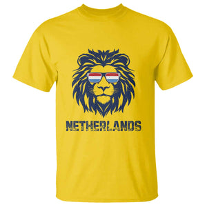 Cool Dutch Lion With Sunglasses T Shirt Netherlands Pride Gift