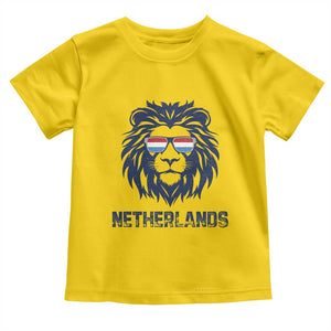 Cool Dutch Lion With Sunglasses Toddler T Shirt Netherlands Pride Gift